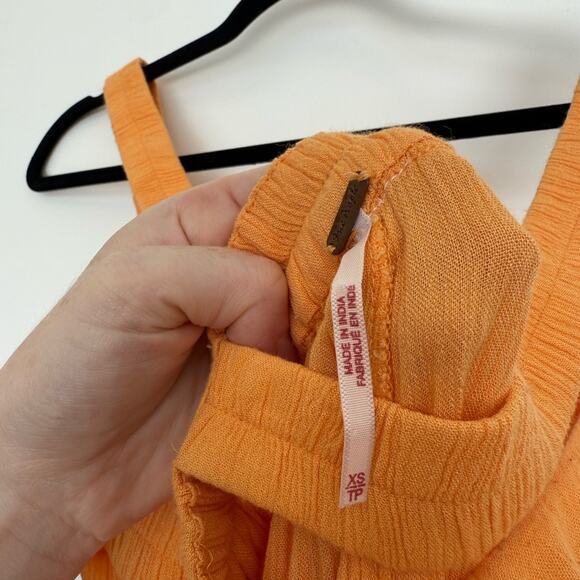 Free People Orange Selfie Worthy Maxi Jumpsuit - Picture 5 of 5
